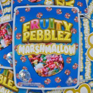 Marshmallow fruit pebble